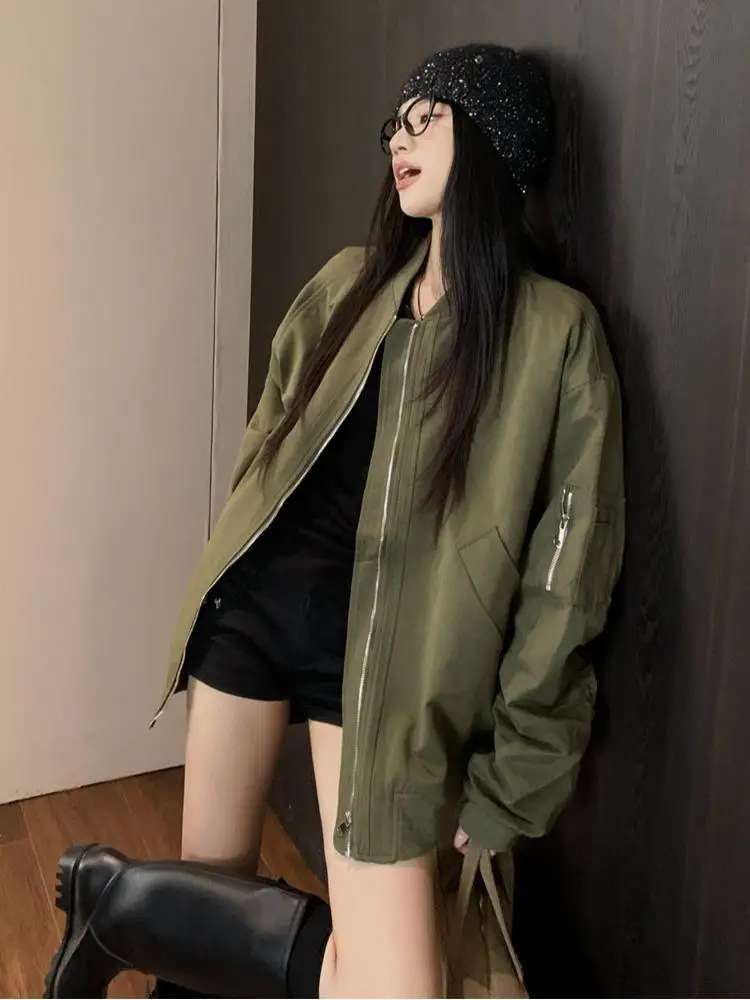 Spring Autumn New Solid Round Neck Simple Loose Casual Fashion Jacket Women's Clothing Versatile Zipper Short Coat Streetwear
Spring Autumn New Solid Round Neck Simple Loose Casual Fashion Jacket Women's Clothing Versatile Zipper Short Coat Streetwear