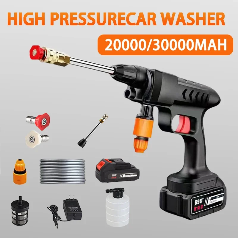 20000/30000mAh Car Wireless Washer Gun High Pressure Water Gun for Auto Home Garden Portable Cleaning Car Washing Accessories 
20000/30000mAh Car Wireless Washer Gun High Pressure Water Gun for Auto Home Garden Portable Cleaning Car Washing Accessories