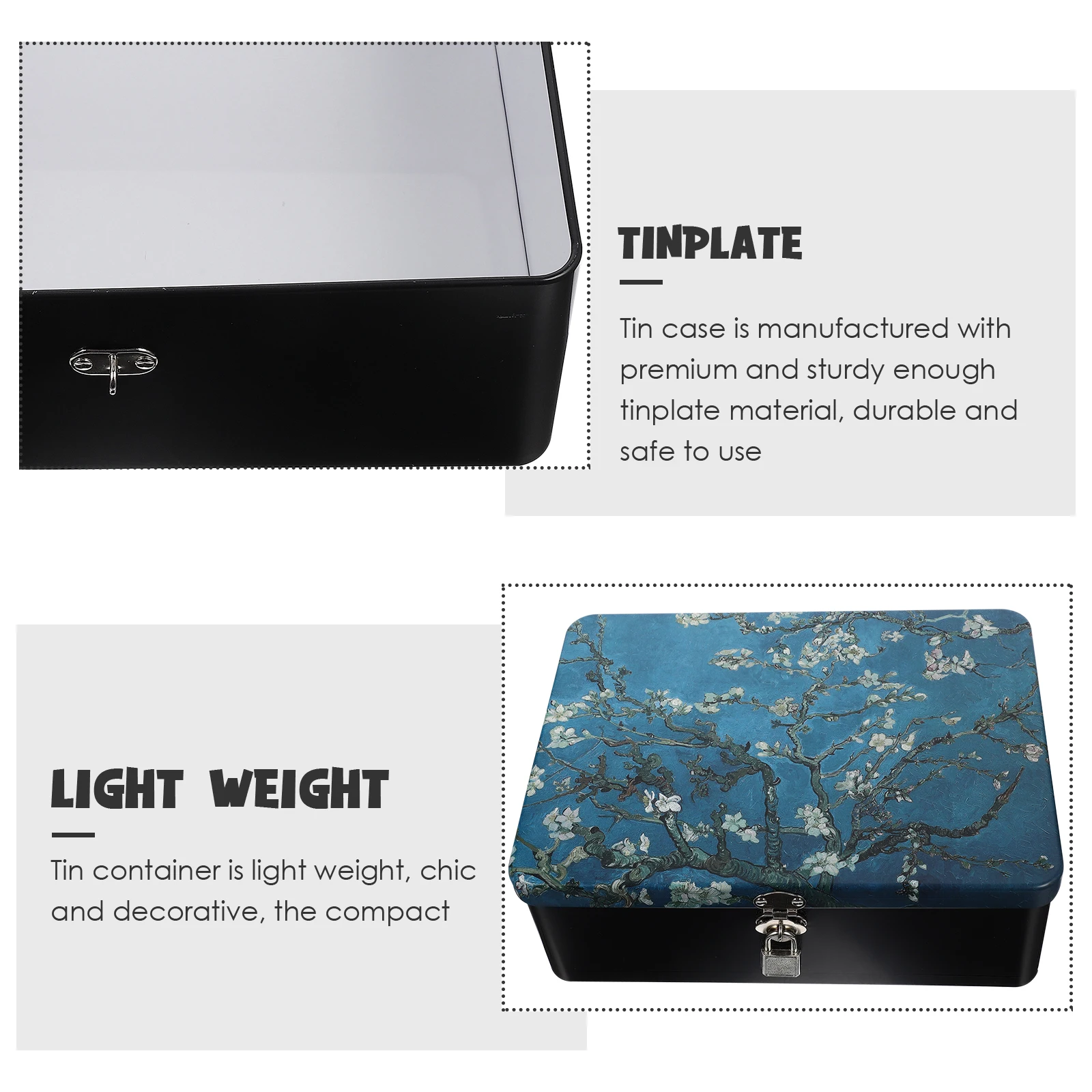 1pcs Vintage Tin Case Durable Sturdy Lightweight Wedding Gift Storage Box With Key Lock For Jewelry Candies Sweets Small Items
1pcs Vintage Tin Case Durable Sturdy Lightweight Wedding Gift Storage Box With Key Lock For Jewelry Candies Sweets Small Items