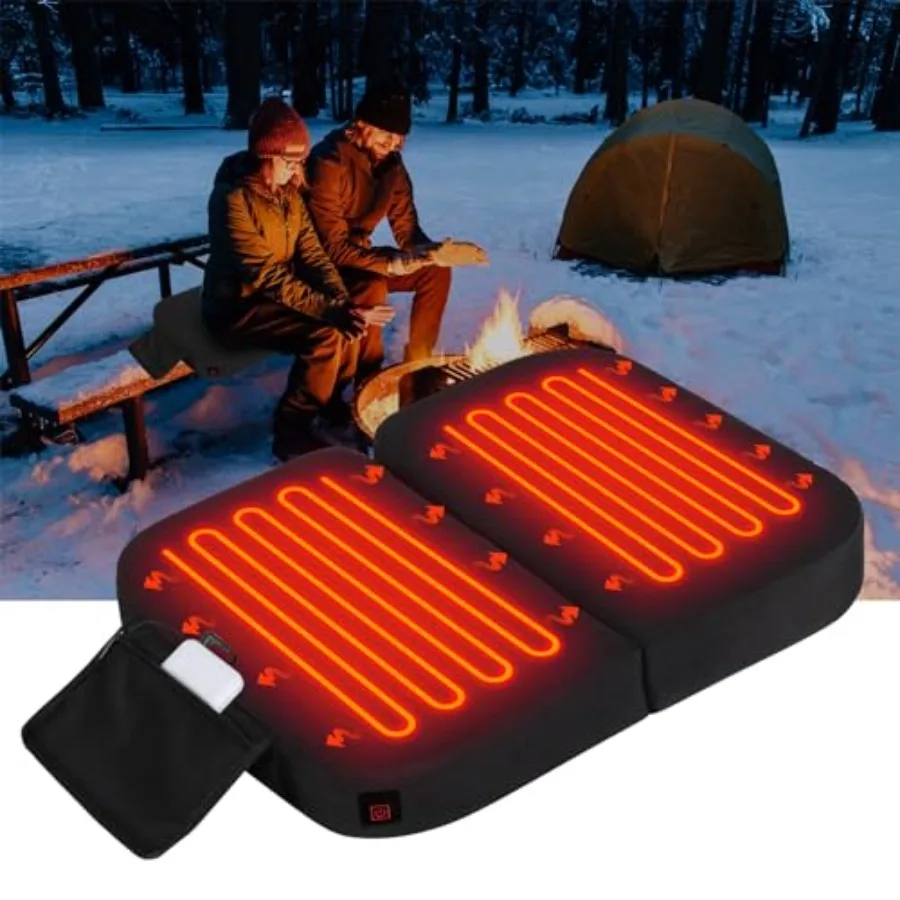Extra Wide Heated Seat Cushion with 10000 mAh Mobile Bank Pack, Foldable Heated Stadium Seats for Bleacher, Portable Heating Pa
Extra Wide Heated Seat Cushion with 10000 mAh Mobile Bank Pack, Foldable Heated Stadium Seats for Bleacher, Portable Heating Pa