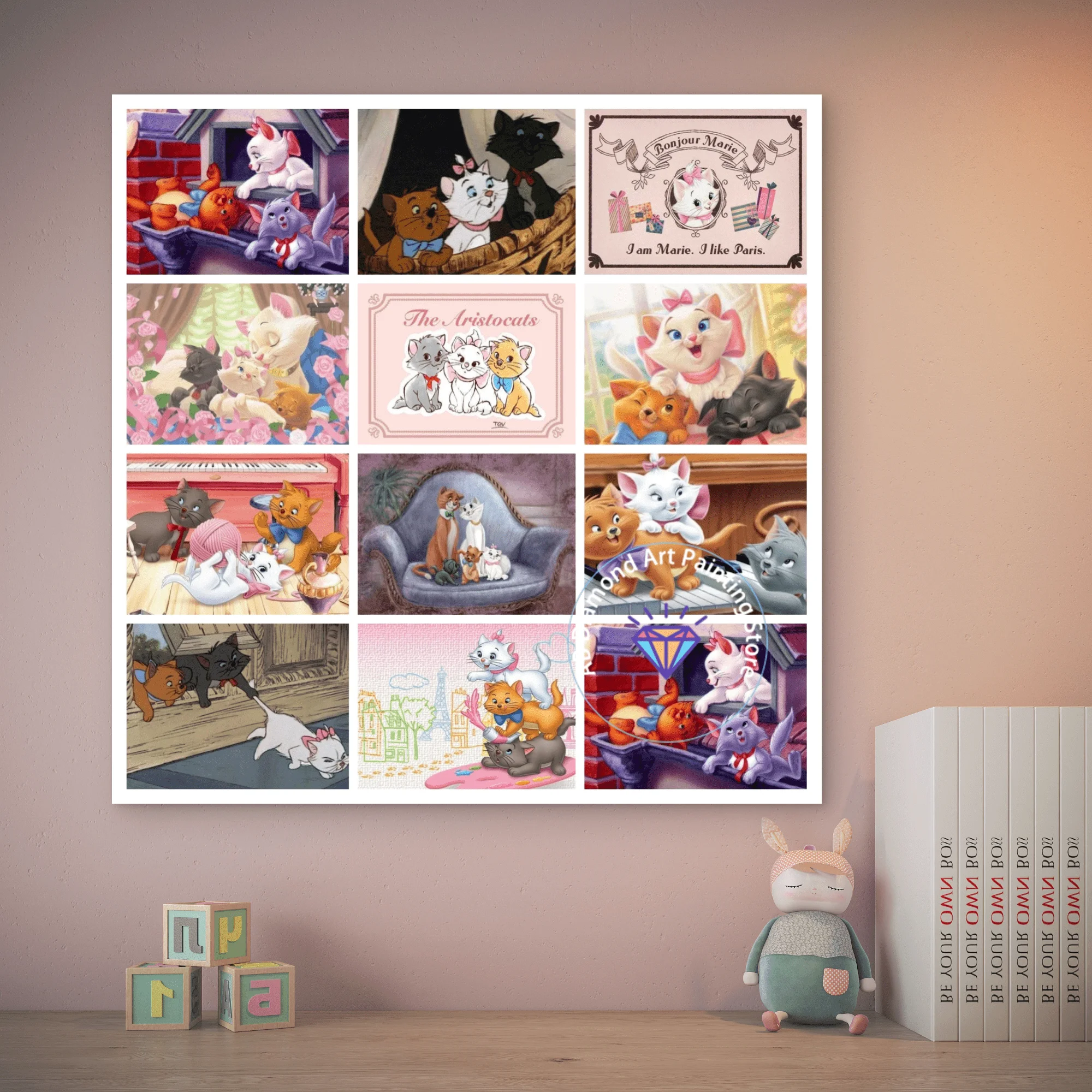 The Aristocats AB Diamond Painting Kit 5D DIY Marie Toulouse Berlioz Diamond Embroidery Cross Handmade Art Gift Home Decoration
The Aristocats AB Diamond Painting Kit 5D DIY Marie Toulouse Berlioz Diamond Embroidery Cross Handmade Art Gift Home Decoration