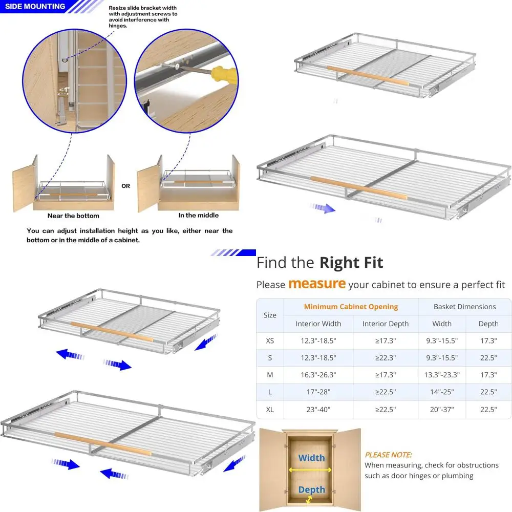Double Pack Heavy-Duty Expandable Drawer Organizers - 12.3 x 18.3 x 17.3, Smooth Glide Storage Solutions
Double Pack Heavy-Duty Expandable Drawer Organizers - 12.3 x 18.3 x 17.3, Smooth Glide Storage Solutions