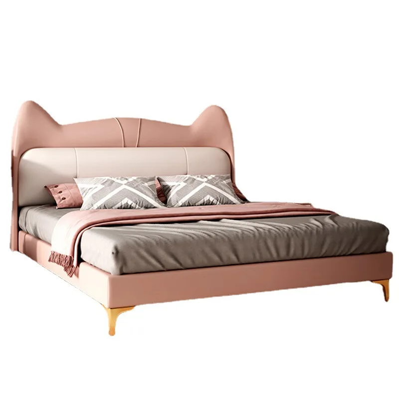 Children's Pink Princess Style 1.2m Modern Simple Youth Solid Wood Bed Bedroom Genuine Leather Bed
Children's Pink Princess Style 1.2m Modern Simple Youth Solid Wood Bed Bedroom Genuine Leather Bed
