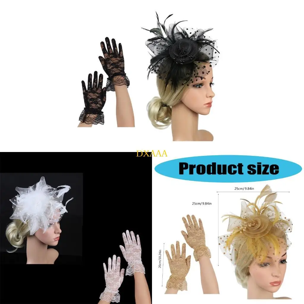 DXAA Lace Pillbox Hat With Detachable Net Veil For Derby Event Wedding Parties
DXAA Lace Pillbox Hat With Detachable Net Veil For Derby Event Wedding Parties