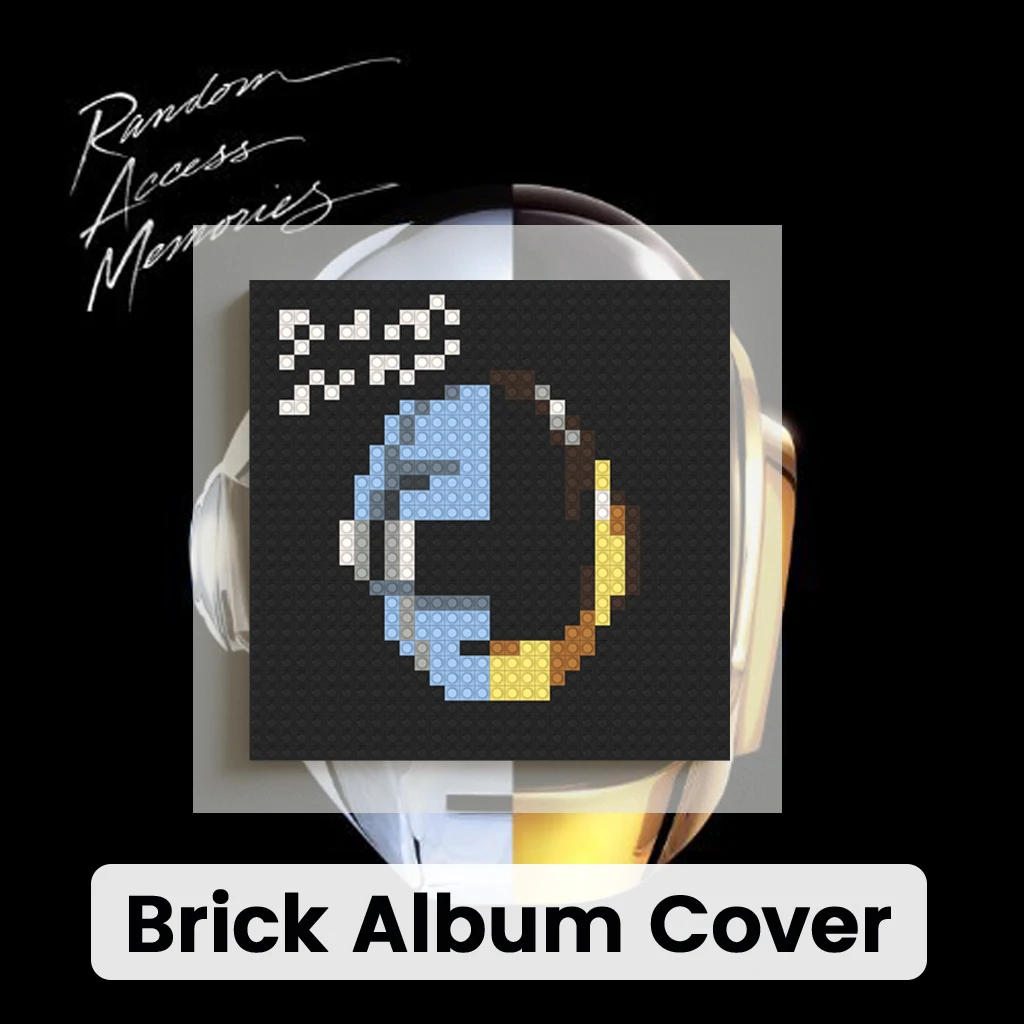 D-Daft Punk Album Cover Pixel Art MOC Building Blocks Electronic Funk Disco Music Fans Home Wall Decor Gift
D-Daft Punk Album Cover Pixel Art MOC Building Blocks Electronic Funk Disco Music Fans Home Wall Decor Gift