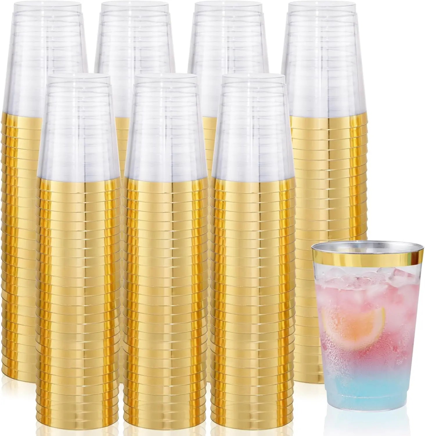 200 шт. золотые пластиковые стаканчики, твердые пластиковые стаканчики для вечеринок на 10 унций, одноразовые стаканчики для пикников, барбекю, походов и пляжа P
200 шт. золотые пластиковые стаканчики, твердые пластиковые стаканчики для вечеринок на 10 унций, одноразовые стаканчики для пикников, барбекю, походов и пляжа P