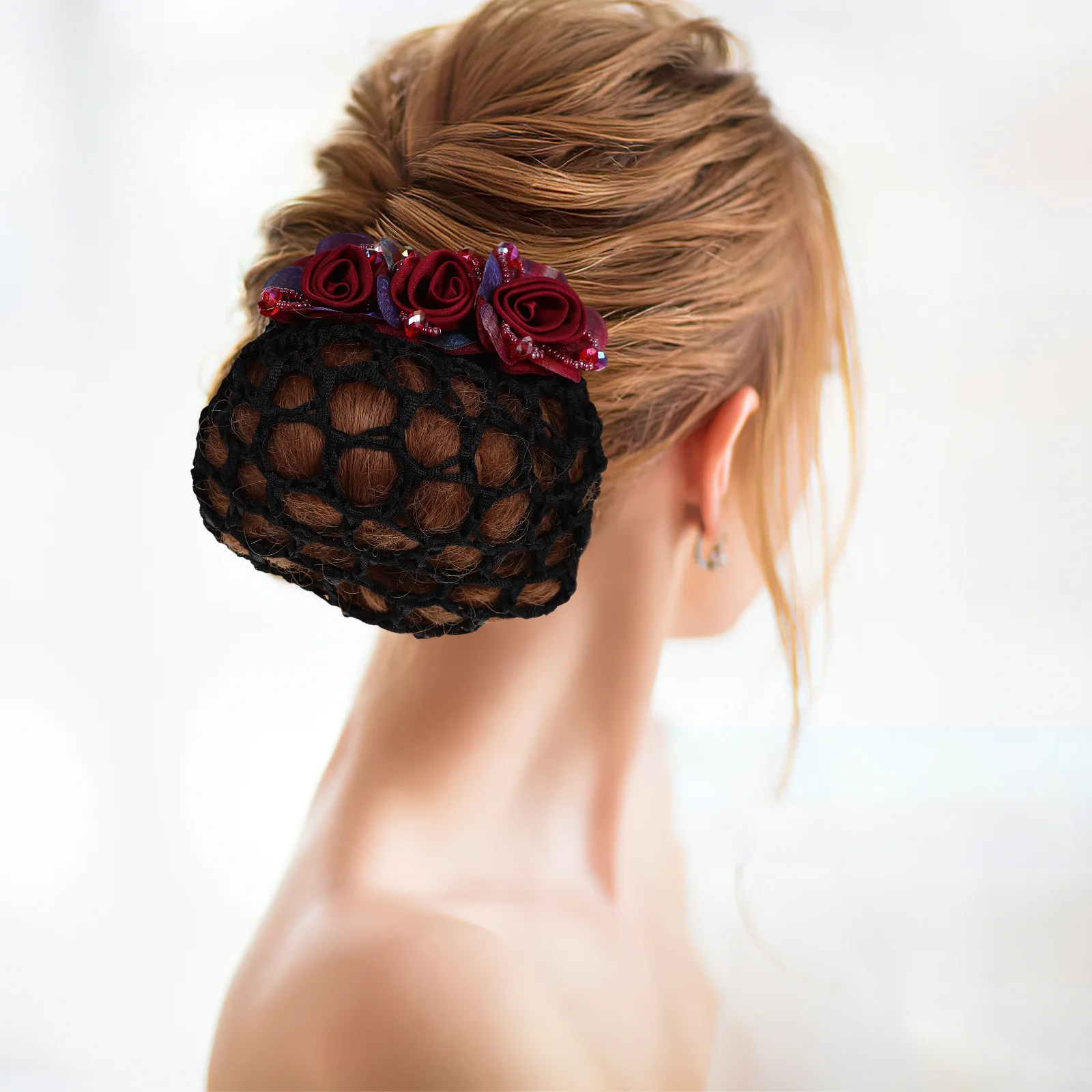 Hair Bun Cover Flower Decoration Classic Color Women Accessories Easy to Use Lightweight Ballet Dance Bun Net Hair Nets for Buns
Hair Bun Cover Flower Decoration Classic Color Women Accessories Easy to Use Lightweight Ballet Dance Bun Net Hair Nets for Buns