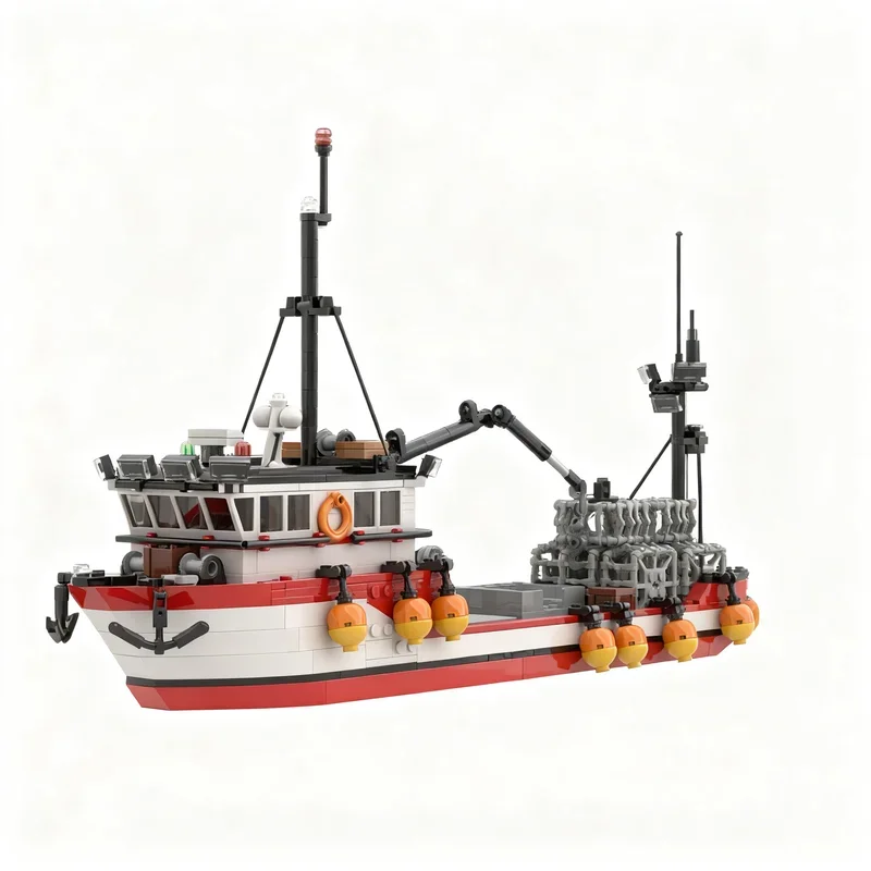 New 782PCS Popular Technology Harbor Series MOC Crab Boat Model Custom Building Blocks DIY Creative Ideas Display Birthday Gift
New 782PCS Popular Technology Harbor Series MOC Crab Boat Model Custom Building Blocks DIY Creative Ideas Display Birthday Gift