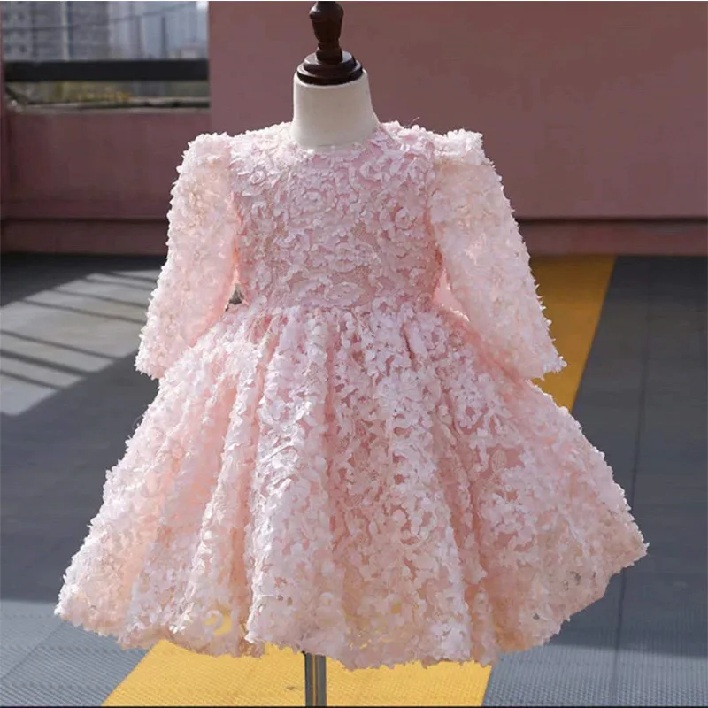 Toddler Baby Baptism Dress 1 Year Birthday Long Sleeve Pink Lace Baby Girl Clothing Princess Party Christening Tutu Gown Vestido
Toddler Baby Baptism Dress 1 Year Birthday Long Sleeve Pink Lace Baby Girl Clothing Princess Party Christening Tutu Gown Vestido