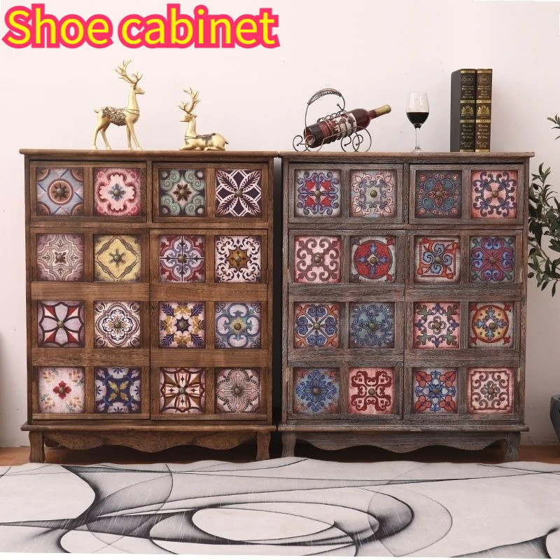 New Style Shoe Cabinet Doorway One Body Log in Entrance Cabinet Large Capacity Solid Wood Cabinet Locker Chest of Drawers
New Style Shoe Cabinet Doorway One Body Log in Entrance Cabinet Large Capacity Solid Wood Cabinet Locker Chest of Drawers