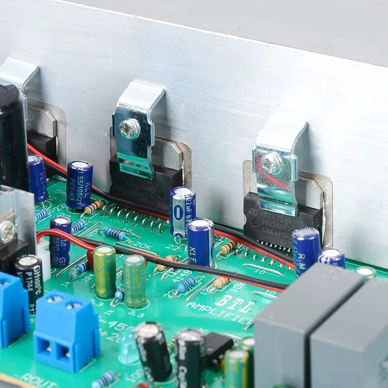 Hifi high power new arrival st four tda7294pro2.0 channel 200w air-cooled power amplifier board finished board
Hifi high power new arrival st four tda7294pro2.0 channel 200w air-cooled power amplifier board finished board