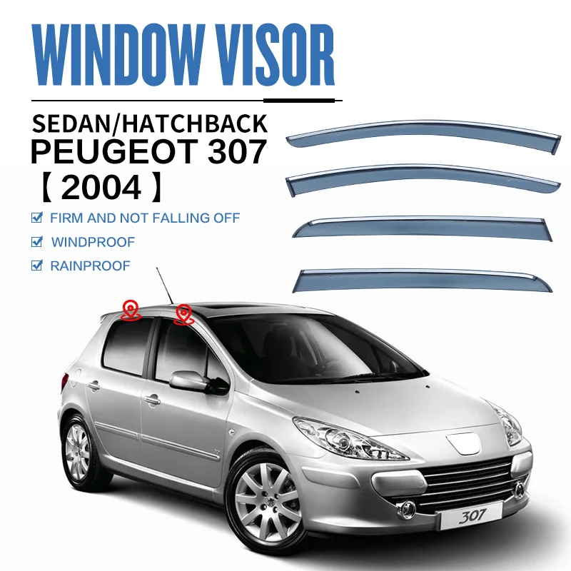 Для PEUGEOT 307 2004 + пластиковый козырек для окна вентиляционные оттенки Защита от солнца дождя для PEUGEOT 307 2004 +
Для PEUGEOT 307 2004 + пластиковый козырек для окна вентиляционные оттенки Защита от солнца дождя для PEUGEOT 307 2004 +