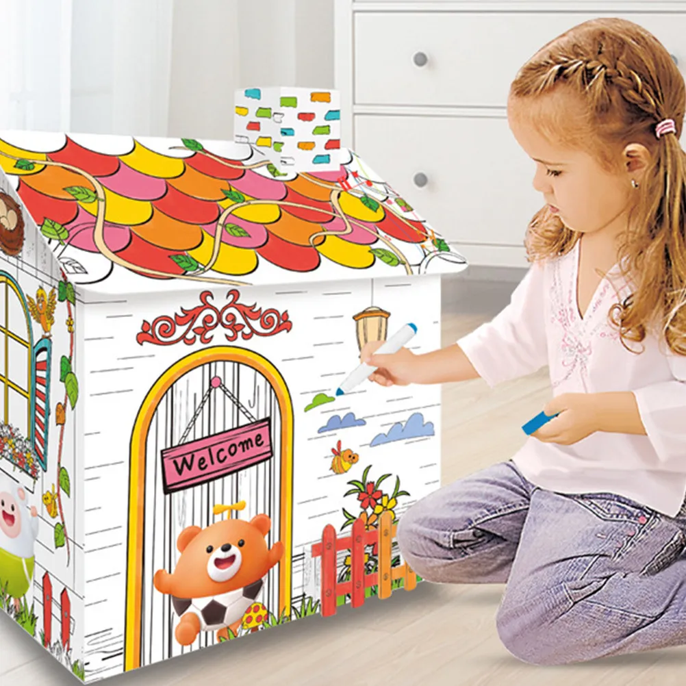 1Pcs DIY Paper Painting House Kit Creative Educational Set for Kids Imagination Hands-on Learning and Interactive Activity
1Pcs DIY Paper Painting House Kit Creative Educational Set for Kids Imagination Hands-on Learning and Interactive Activity
