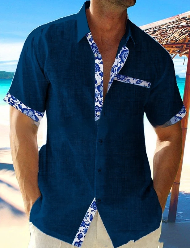 Summer Hot Selling Beach Vacation Casual Top Men's Fashionable Cardigan Shirt Men's Loose Fashionable Sports Short Sleeved
Summer Hot Selling Beach Vacation Casual Top Men's Fashionable Cardigan Shirt Men's Loose Fashionable Sports Short Sleeved