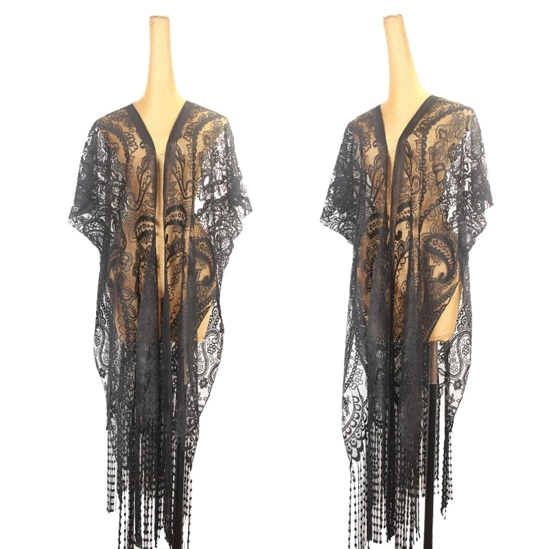New Latin Dance Modern Dance Black Sexy Lace Tassel Shawl Adult Women's Tango Samba Rumba Professional Practice Clothing
New Latin Dance Modern Dance Black Sexy Lace Tassel Shawl Adult Women's Tango Samba Rumba Professional Practice Clothing