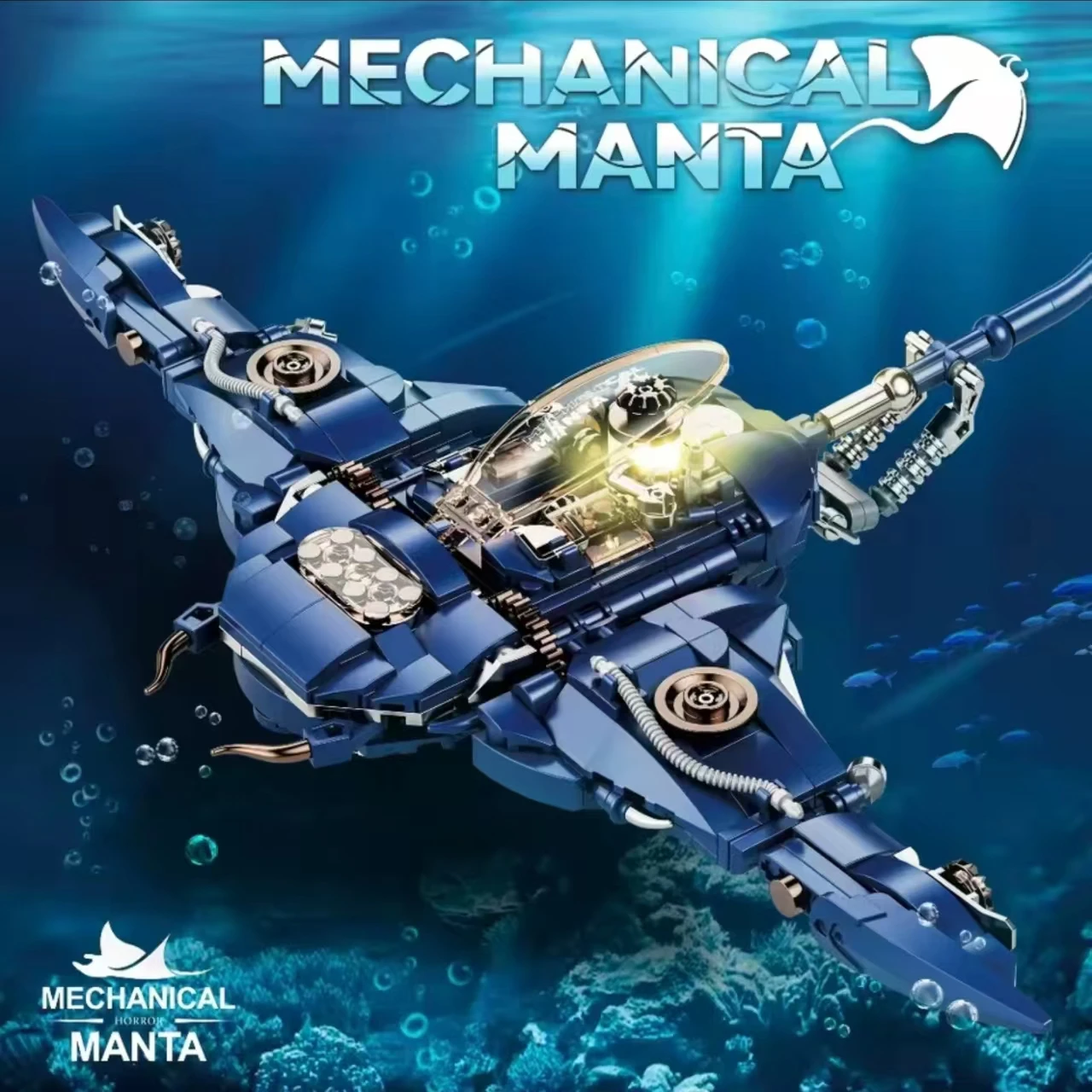 MOC Creative Light Up Механические строительные блоки Manta Ray Ocean Animal Набор образовательных строительных блоков MOC Style
MOC Creative Light Up Механические строительные блоки Manta Ray Ocean Animal Набор образовательных строительных блоков MOC Style
