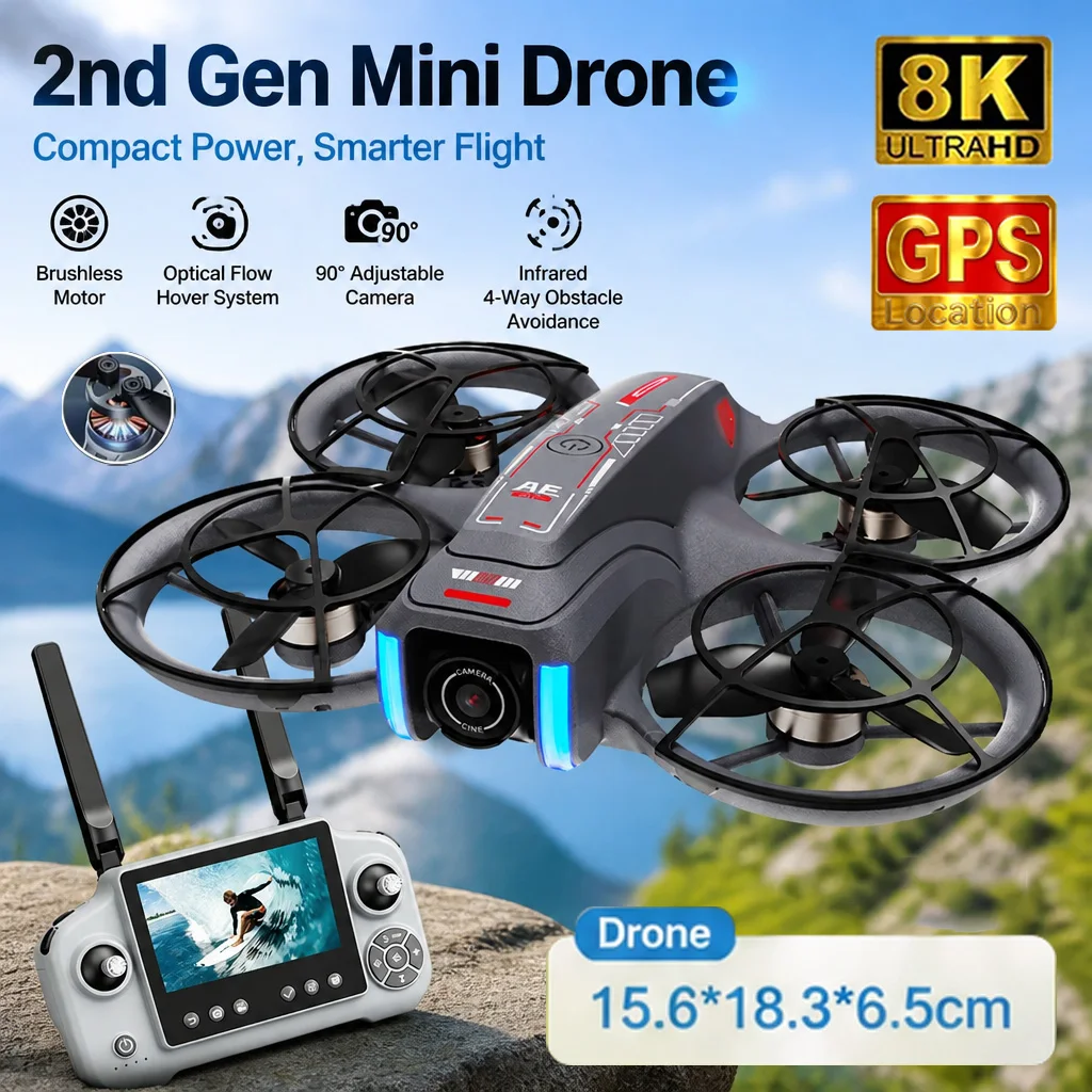 New 2nd AE21 GPS Drone Professional 8K Camera Aerial FPV Brush Avoiding Obstacle with Large Screen Remote Control Folding Drones
New 2nd AE21 GPS Drone Professional 8K Camera Aerial FPV Brush Avoiding Obstacle with Large Screen Remote Control Folding Drones