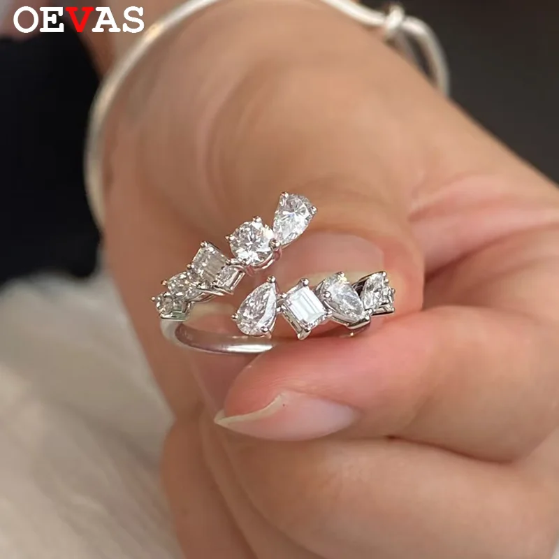 OEVAS GRA Certified 2.6cttw Full Moissanite Rings 100% 925 Sterling Silver for Women Wedding Sparkling Lab Diamond Fine Jewelry
OEVAS GRA Certified 2.6cttw Full Moissanite Rings 100% 925 Sterling Silver for Women Wedding Sparkling Lab Diamond Fine Jewelry