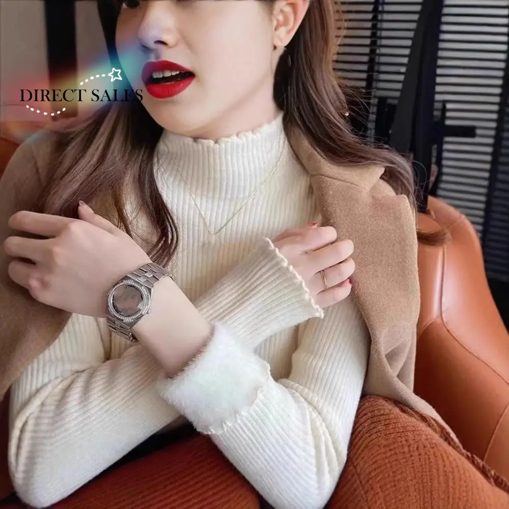 High Collar Women Thermal Underwear Thicken Plush Pullover Long Sleeves Warm Top Undershirts Bottoming Shirt Autumn Winter Top
High Collar Women Thermal Underwear Thicken Plush Pullover Long Sleeves Warm Top Undershirts Bottoming Shirt Autumn Winter Top