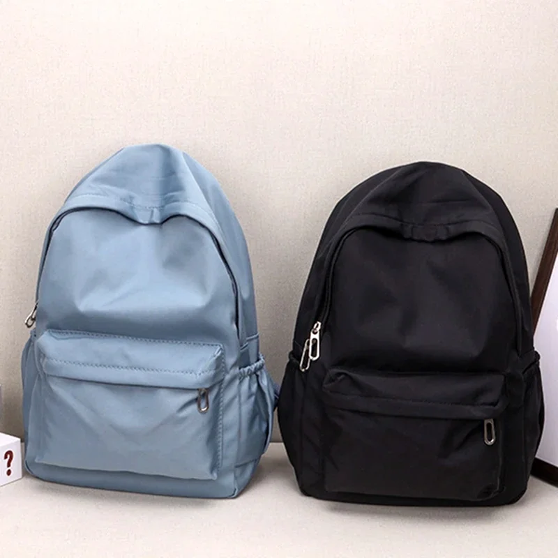Women Schoolbag Waterproof Large Capacity School Backpack Smooth Zipper Solid Color Teens Girl Casual Daypack Bag Student Supply
Women Schoolbag Waterproof Large Capacity School Backpack Smooth Zipper Solid Color Teens Girl Casual Daypack Bag Student Supply