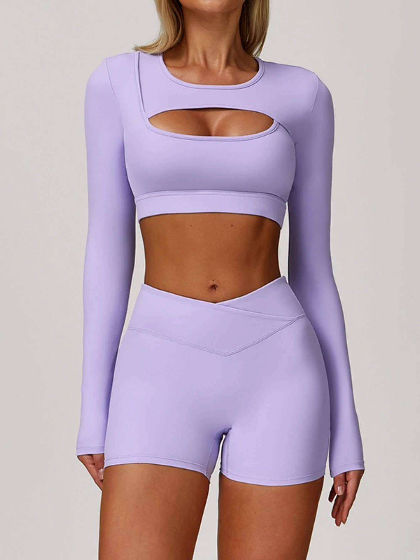 Women's yoga set fitness running long sleeved top casual sports underwear quick drying short skirt tennis shorts 2025 new style
Women's yoga set fitness running long sleeved top casual sports underwear quick drying short skirt tennis shorts 2025 new style
