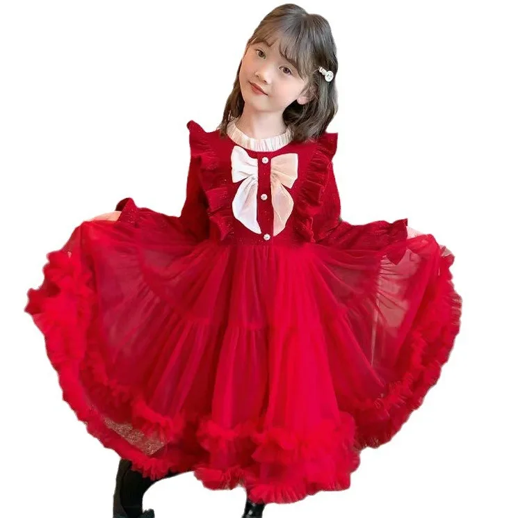 Girl's Lolita Princess Dress 2025 New Autumn Winter Princess Puffy Tulle Dress for Kids
Girl's Lolita Princess Dress 2025 New Autumn Winter Princess Puffy Tulle Dress for Kids