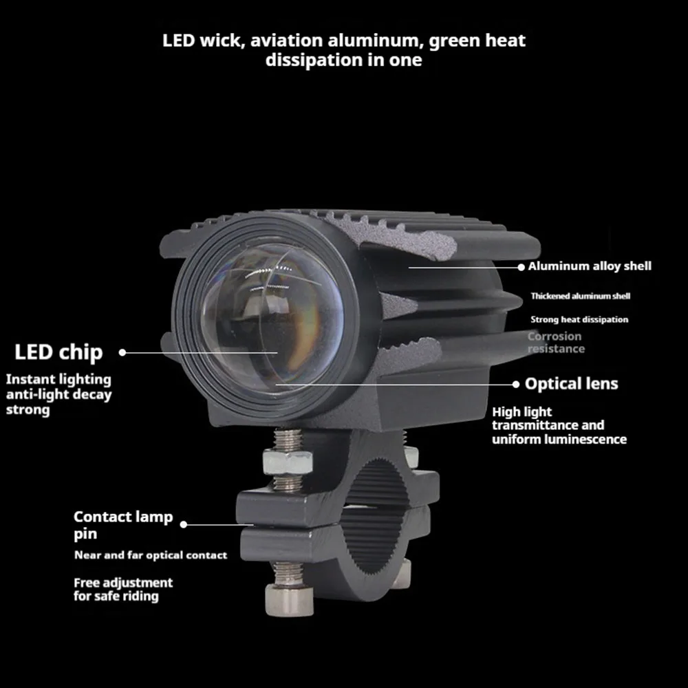 Additional Led Headlights For Motorcycle Led Light Lamp 12-80V Dual-Color White/Amber Universal Auxiliary Spotlights Fog Light
Additional Led Headlights For Motorcycle Led Light Lamp 12-80V Dual-Color White/Amber Universal Auxiliary Spotlights Fog Light