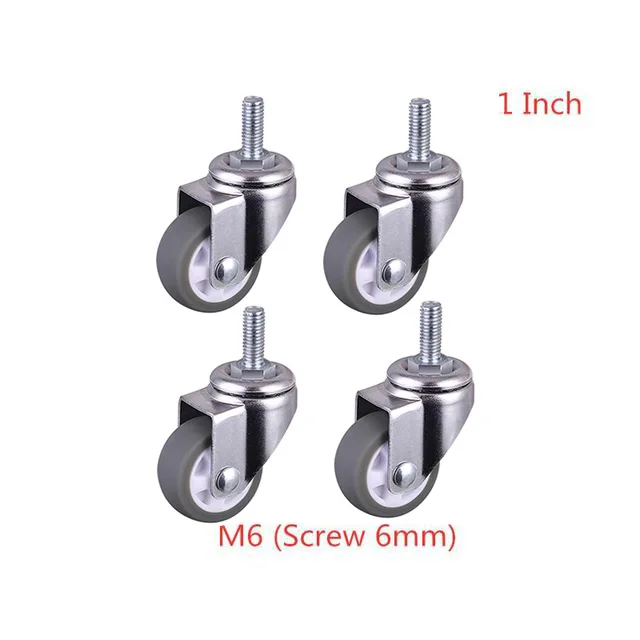 4 Pcs/Lot 1 Inch Black PP Caster Flat Light Universal Wheel Sofa Coffee Table Pulley
4 Pcs/Lot 1 Inch Black PP Caster Flat Light Universal Wheel Sofa Coffee Table Pulley