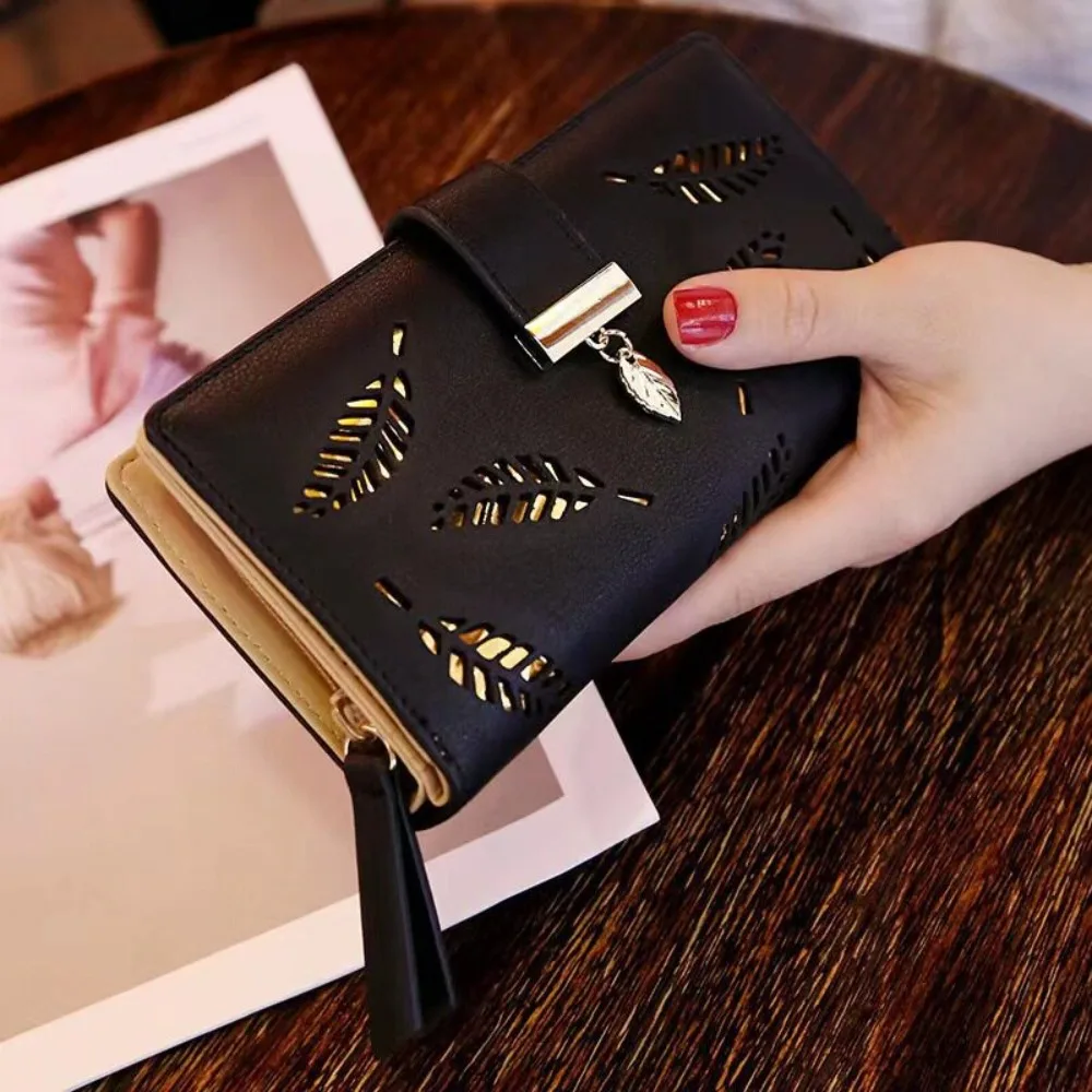 Fashion PU Leather Ladies' Long Wallet Lightweight with Card Holder Coin Purse Zipper Buckle Hollow Leaf Handbag Phone Pocket
Fashion PU Leather Ladies' Long Wallet Lightweight with Card Holder Coin Purse Zipper Buckle Hollow Leaf Handbag Phone Pocket