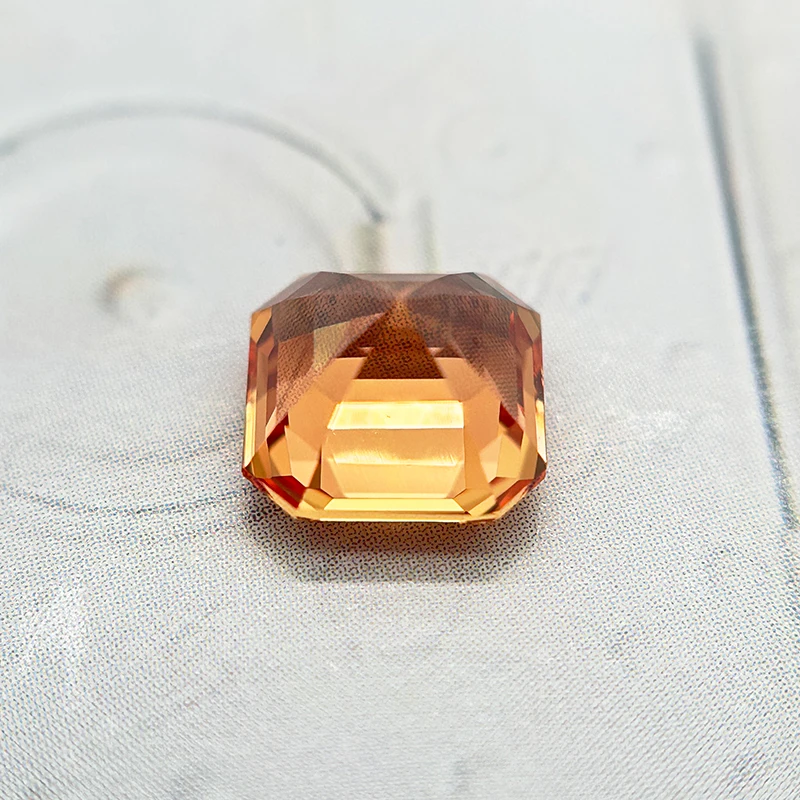 Hot Sale Lab Grown Sapphire Asscher Cut Orange Color DIY Charms Jewelry Making Main Materials Selectable AGL Certificate
Hot Sale Lab Grown Sapphire Asscher Cut Orange Color DIY Charms Jewelry Making Main Materials Selectable AGL Certificate