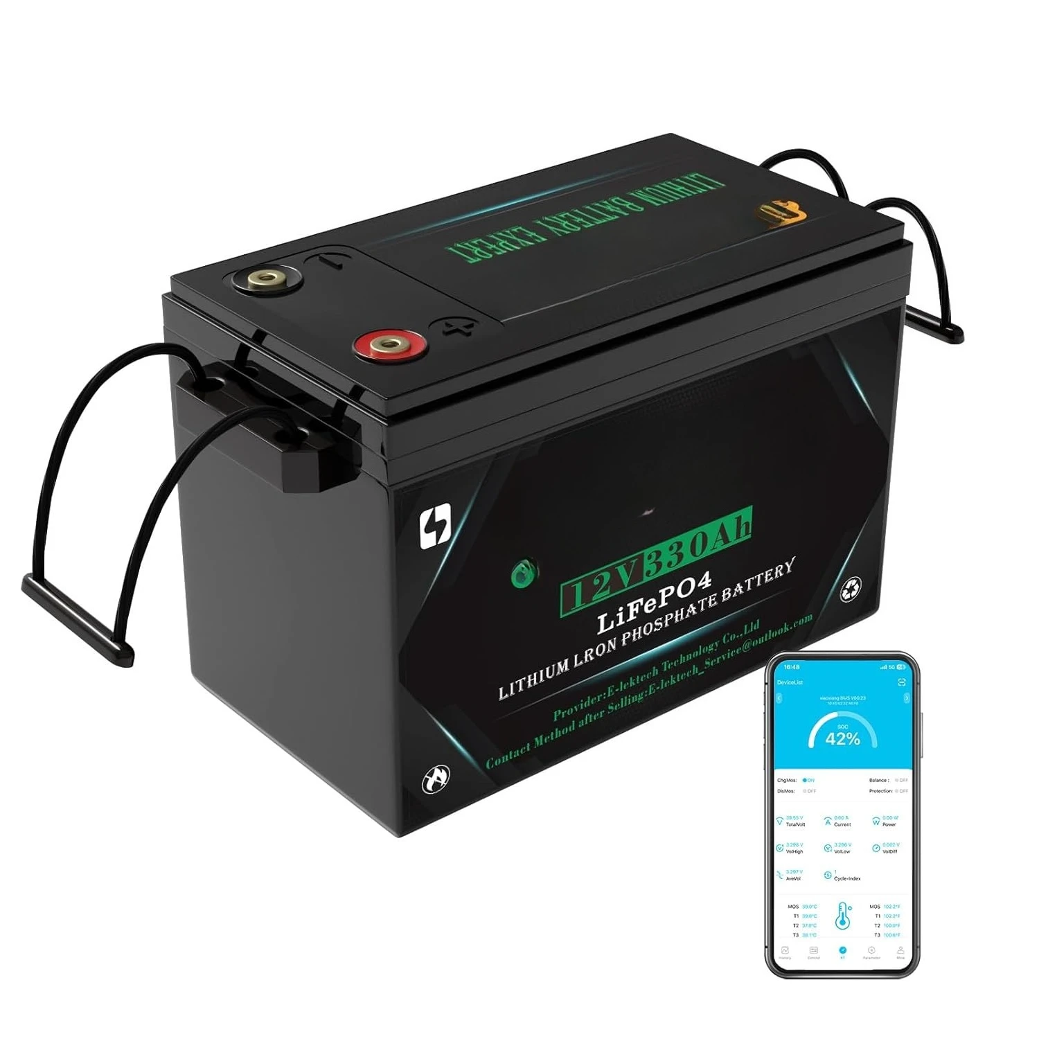 12V 330Ah LiFePO4 Lithium Battery, Built-in 200A BMS, 4000-10000 Cycles, Perfect for RV, Solar, Marine, Camping,, Customized
12V 330Ah LiFePO4 Lithium Battery, Built-in 200A BMS, 4000-10000 Cycles, Perfect for RV, Solar, Marine, Camping,, Customized