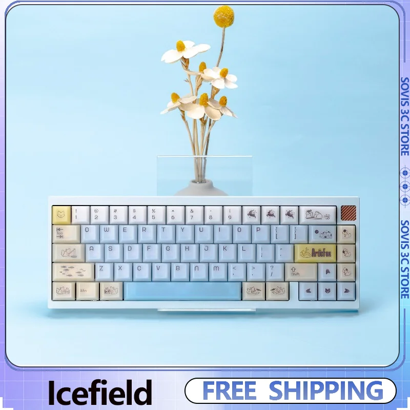 Колпачки для клавиш с тематикой Ice Fields Fox, колпачки для клавиш с вишневым профилем, изготовленные на заказ колпачки для ПК, прозрачные колпачки для клавиш 116 клавиш MX, колпачки для механической клавиатуры 
Колпачки для клавиш с тематикой Ice Fields Fox, колпачки для клавиш с вишневым профилем, изготовленные на заказ колпачки для ПК, прозрачные колпачки для клавиш 116 клавиш MX, колпачки для механической клавиатуры