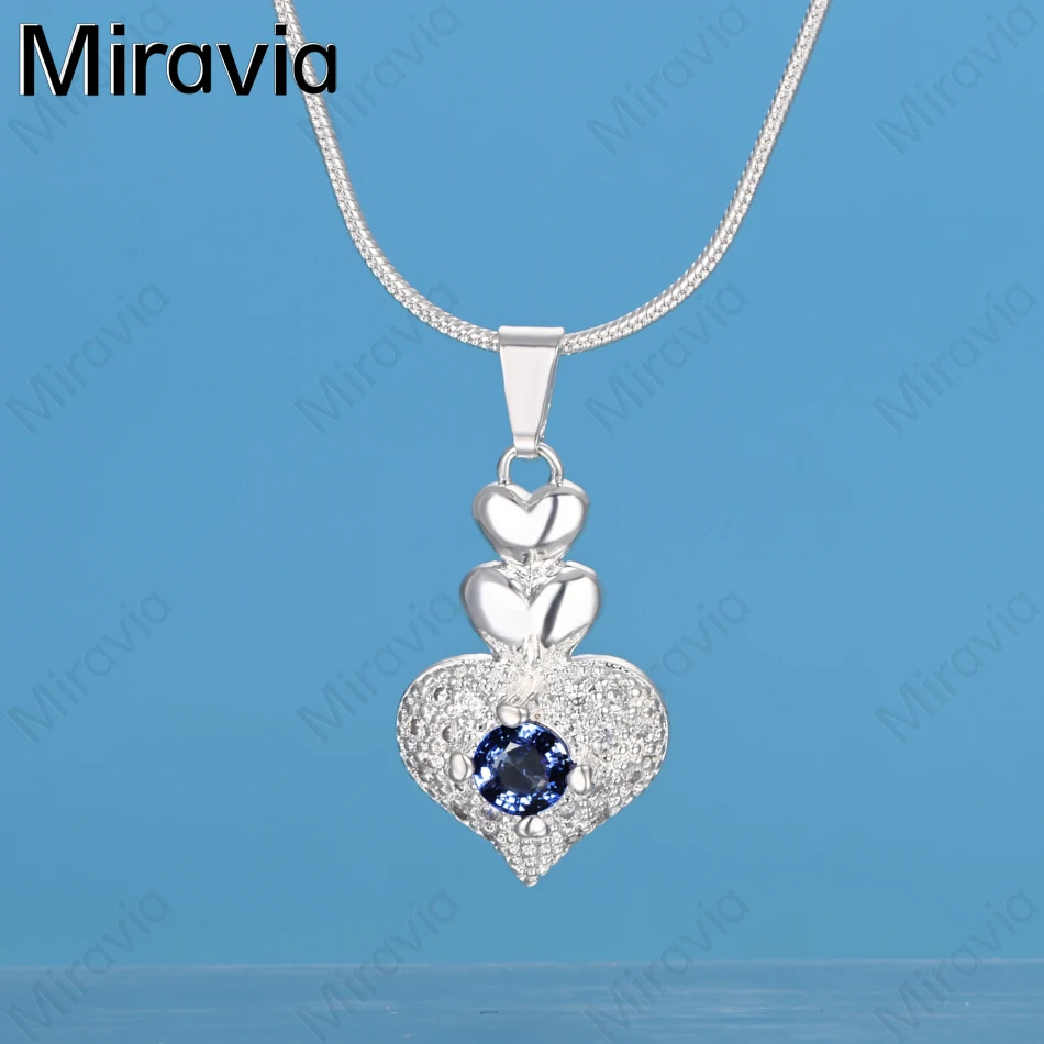 Miravia 925 Sterling Silver Pendant Heart Inlaid With Purple Blue Zircon Pendant Necklace Personalized Accessories Gift Jewelry
Miravia 925 Sterling Silver Pendant Heart Inlaid With Purple Blue Zircon Pendant Necklace Personalized Accessories Gift Jewelry