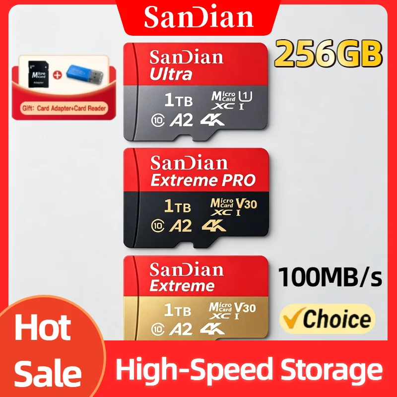 256GB Original Micro TF SD Flash Card High Speed Memory UHS 1 Class 10 Storage Card for PC Android Multi Device
256GB Original Micro TF SD Flash Card High Speed Memory UHS 1 Class 10 Storage Card for PC Android Multi Device