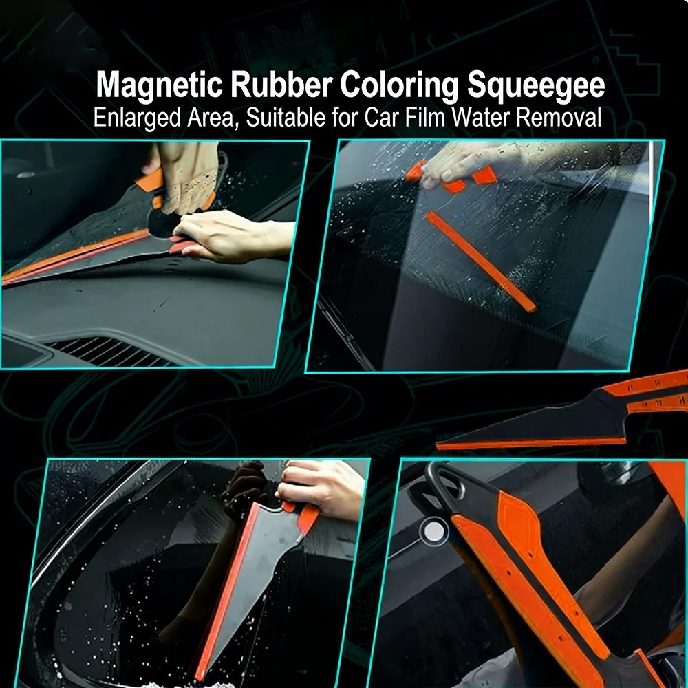 Knife-shaped Long Squeegee Magnetic Rubber Car Wrap Tool Auto Tint Film Water Removal Scraper with Ergonomic Grip
Knife-shaped Long Squeegee Magnetic Rubber Car Wrap Tool Auto Tint Film Water Removal Scraper with Ergonomic Grip
