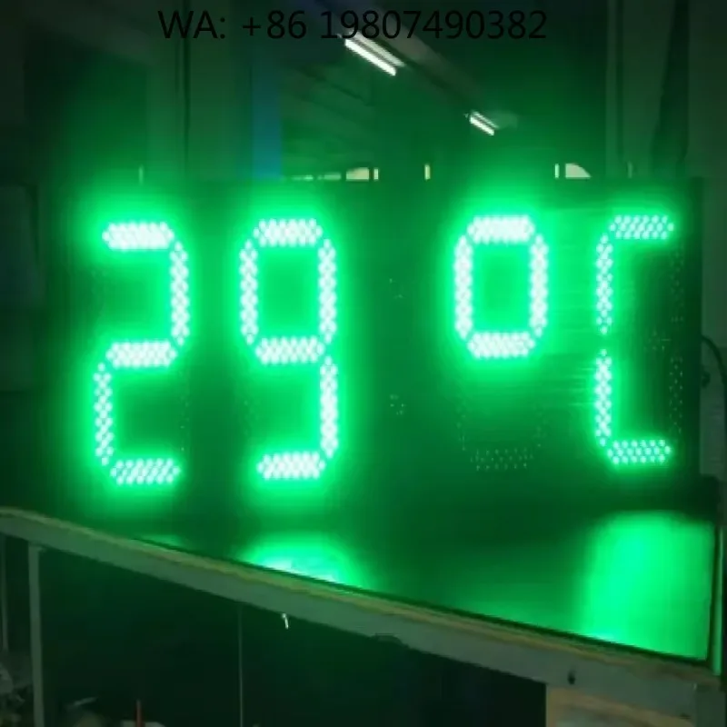 8 10 12 15 18 20 Inches LED Temperature Display and Outdoor LED Clock Time & Temperature Board Sign
8 10 12 15 18 20 Inches LED Temperature Display and Outdoor LED Clock Time & Temperature Board Sign