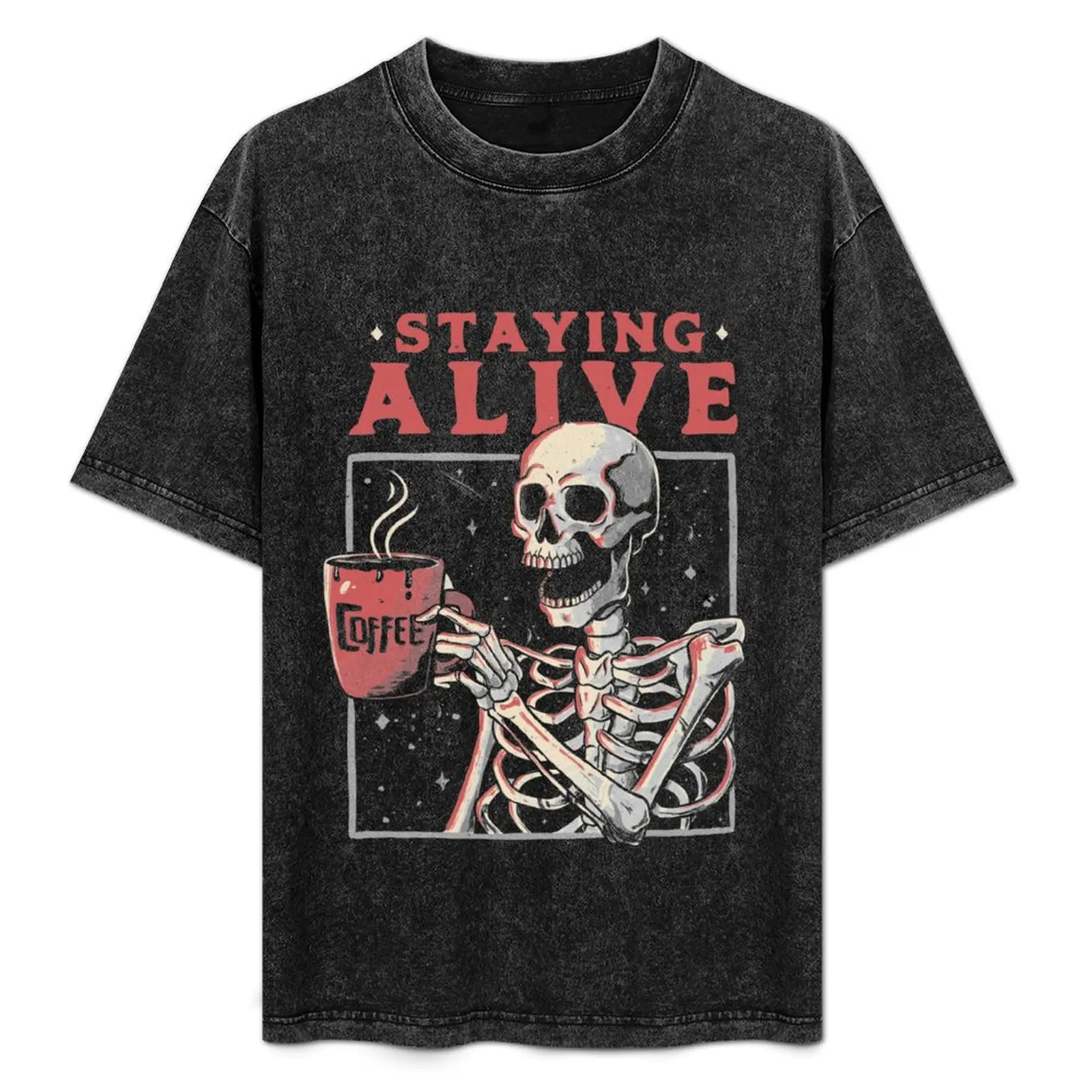 Staying Alive - Coffee Skull Funny Gift T-Shirt blacks anime t shirts boys whites cotton t shirt men
Staying Alive - Coffee Skull Funny Gift T-Shirt blacks anime t shirts boys whites cotton t shirt men