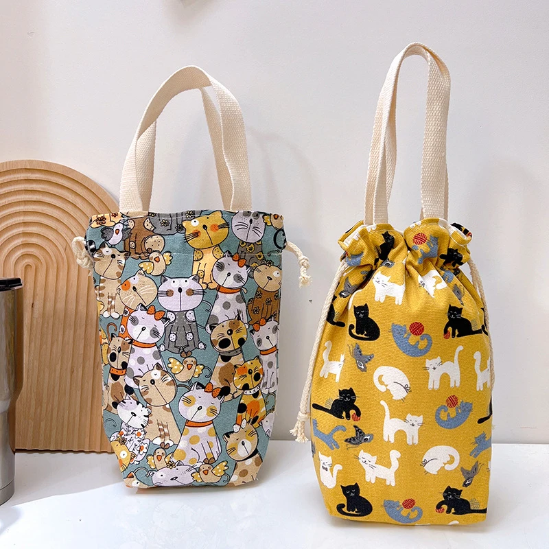 Portable Canvas Water Bottle Bag Case Thermos Pouch Cup Bag Cartoon Pictures Closing Drawstring Storage Bag Handbag
Portable Canvas Water Bottle Bag Case Thermos Pouch Cup Bag Cartoon Pictures Closing Drawstring Storage Bag Handbag