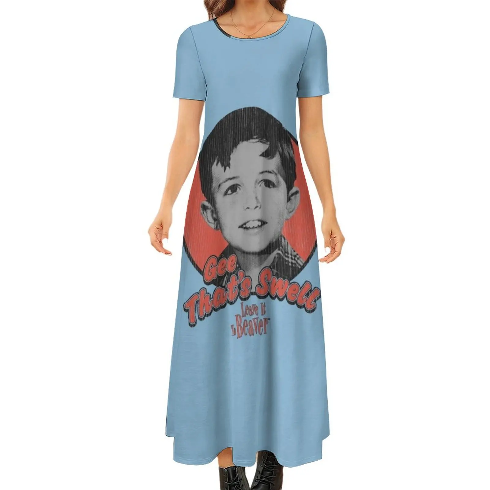 Leave It To Beaver Essential T-Shirt Round Neck Short Sleeve Dress elegant dress fairy dress
Leave It To Beaver Essential T-Shirt Round Neck Short Sleeve Dress elegant dress fairy dress