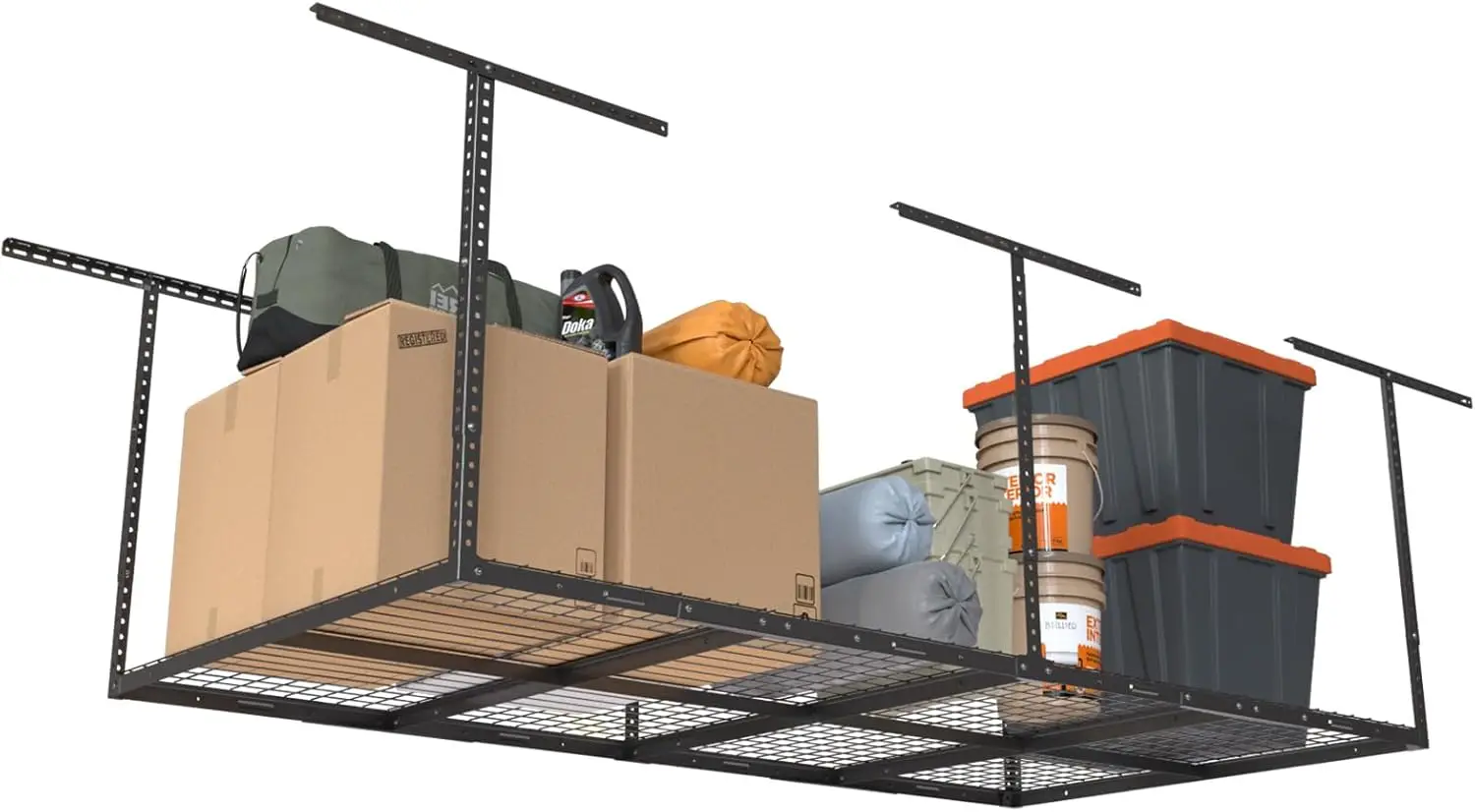 4Ftx8Ft Overhead Garage Storage Ra, Heavy-Duty Metal Garage Ceiling Storage Ra, 22''-40"" Adjustable Ceiling Drop-Down, 600 Lb.
4Ftx8Ft Overhead Garage Storage Ra, Heavy-Duty Metal Garage Ceiling Storage Ra, 22''-40"" Adjustable Ceiling Drop-Down, 600 Lb.
