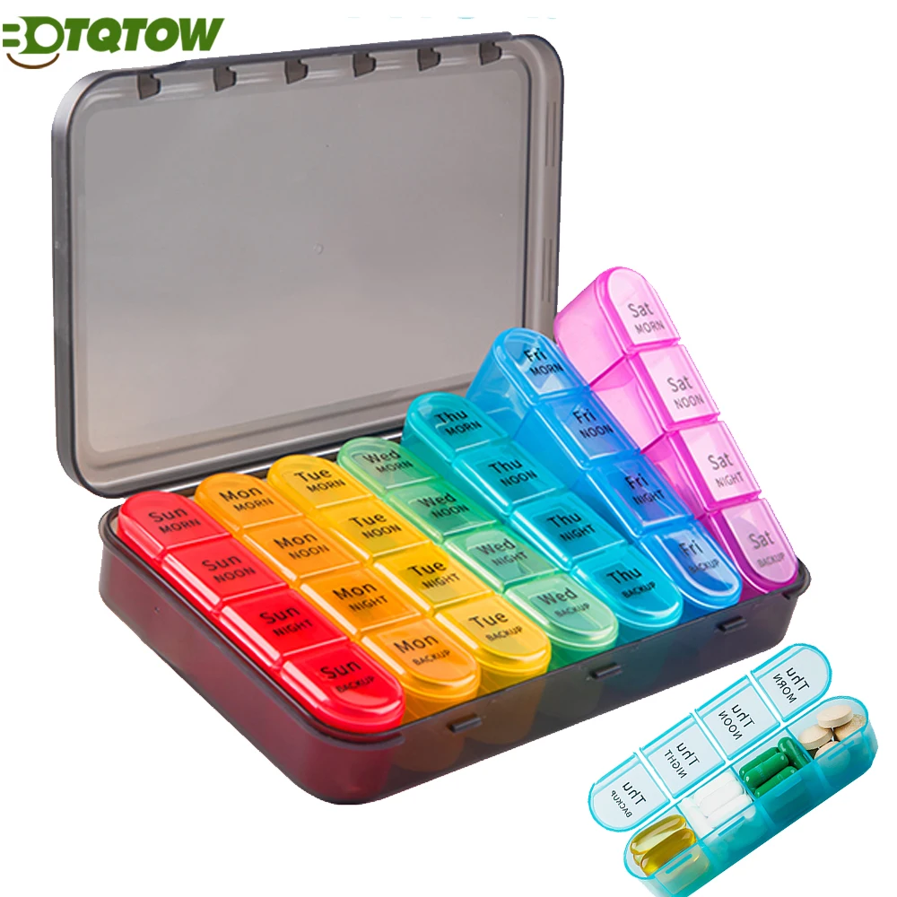 1PCWeekly Pill Organizer,Daily Pill Box 7 Day,Large Travel Pill Case with 21 Compartment to Hold Medicine,Vitamin and Supplement
1PCWeekly Pill Organizer,Daily Pill Box 7 Day,Large Travel Pill Case with 21 Compartment to Hold Medicine,Vitamin and Supplement