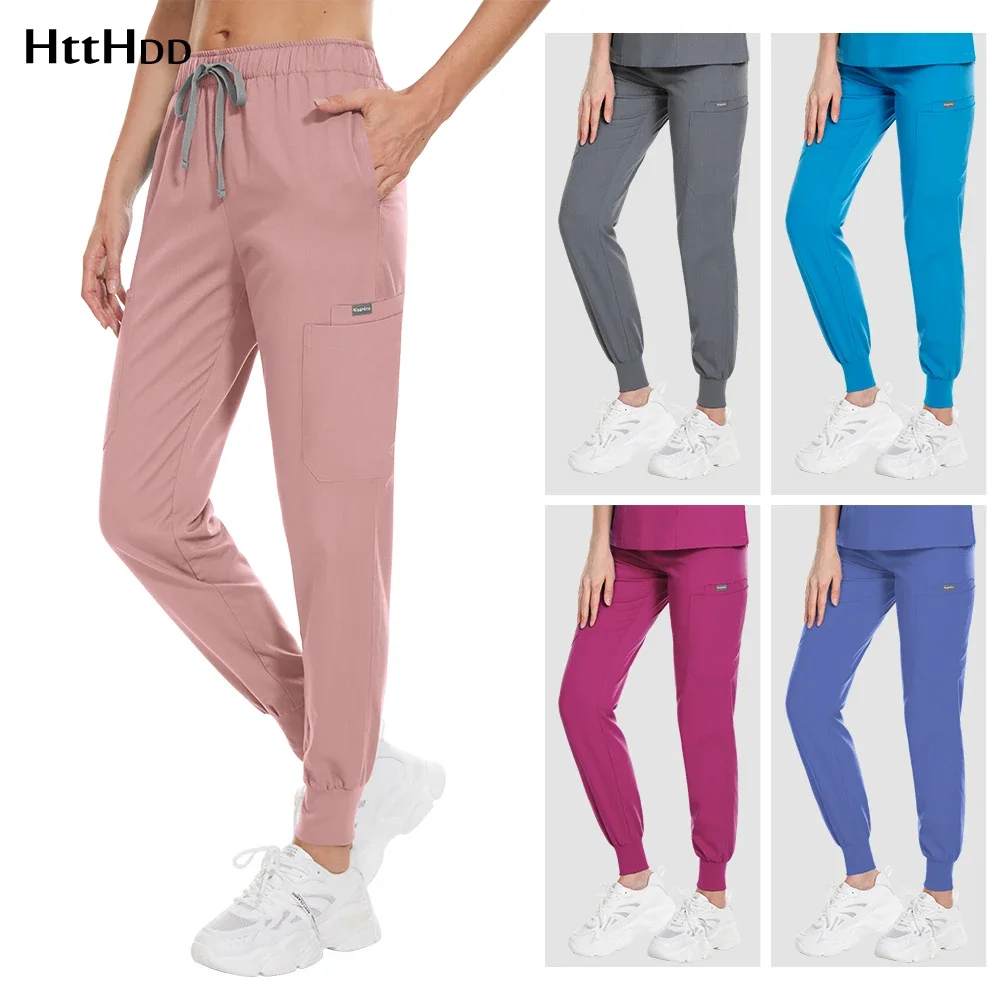 Hospital Nurse Uniform Unisex High-quality Scrub Pants with Pockets Elastic Comfortable Dentist Veterinary Workwear Trousers Men
Hospital Nurse Uniform Unisex High-quality Scrub Pants with Pockets Elastic Comfortable Dentist Veterinary Workwear Trousers Men