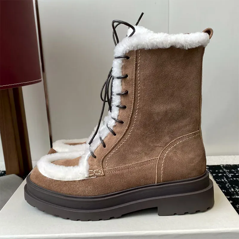 Новые зимние короткие ботинки, женские мотоциклетные ботинки с круглым носком на шнуровке и бусинами, женские теплые женские ботинки из коровьей замши и шерсти
Новые зимние короткие ботинки, женские мотоциклетные ботинки с круглым носком на шнуровке и бусинами, женские теплые женские ботинки из коровьей замши и шерсти