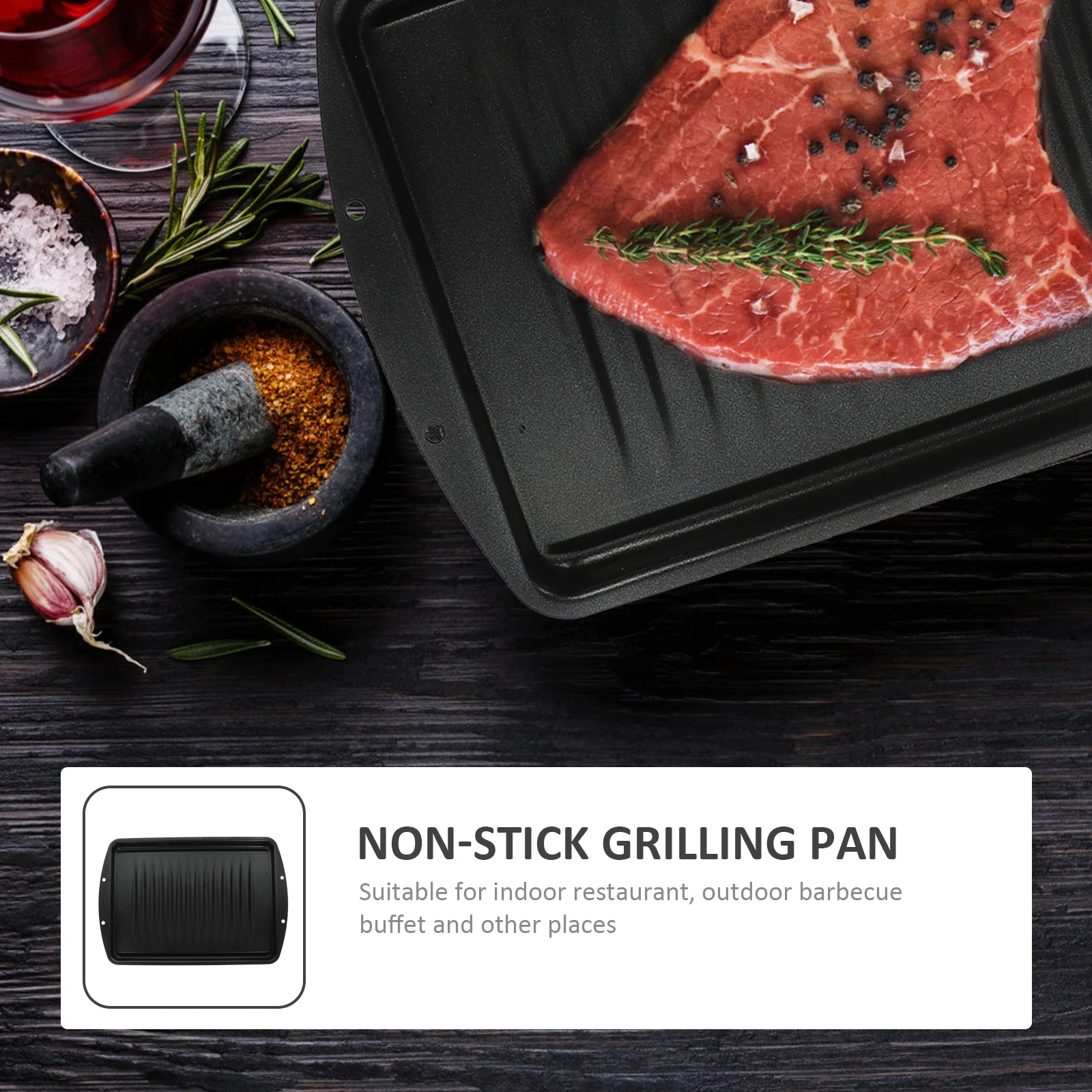 Non-Stick Iron Bbq Plate Grill Pan Large Surface Meat Vegetable Cooker for Indoor Outdoor Use Grill Pan
Non-Stick Iron Bbq Plate Grill Pan Large Surface Meat Vegetable Cooker for Indoor Outdoor Use Grill Pan