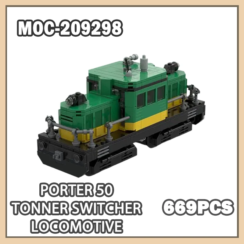 MOC-209298 Porter 50 Tonner Switcher Locomotive Urban rail steam Building blocks building bricks DIY assembly educational 669PCS
MOC-209298 Porter 50 Tonner Switcher Locomotive Urban rail steam Building blocks building bricks DIY assembly educational 669PCS