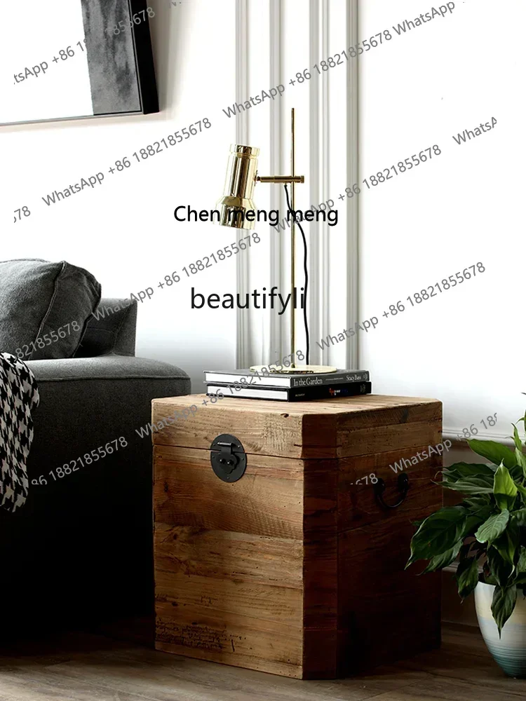 zxWooden box edge sofa coffee table storage function wabi sandy wind pure solid wood storage box
zxWooden box edge sofa coffee table storage function wabi sandy wind pure solid wood storage box