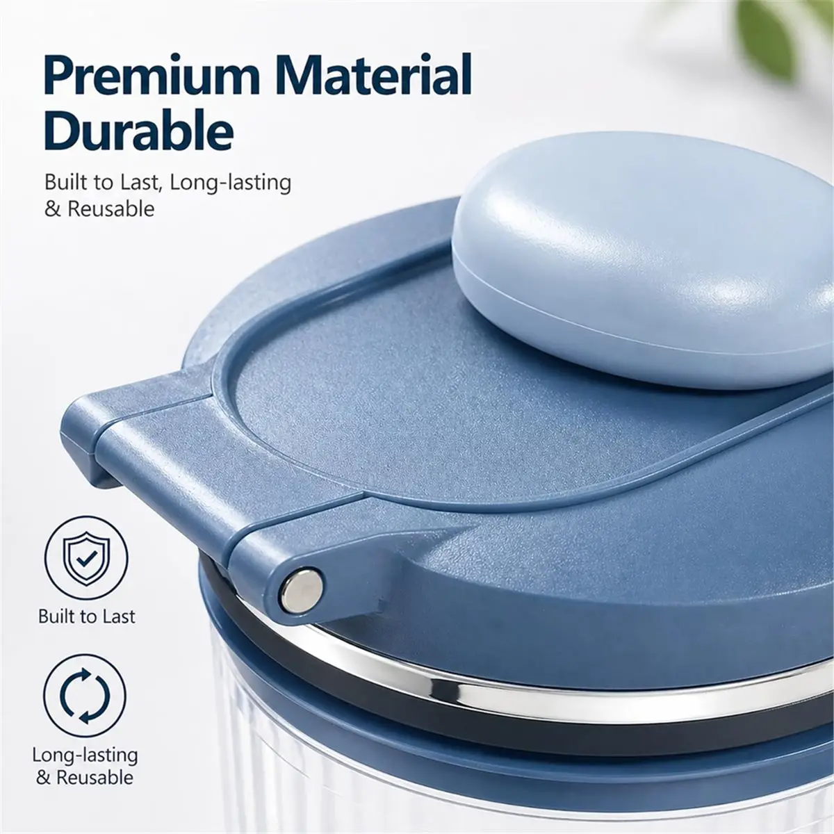 Replacement Leakproof Lid and Sealing Rings for BlendBOSS Personal Blender 26oz Personal Smoothie Tumbler Blue
Replacement Leakproof Lid and Sealing Rings for BlendBOSS Personal Blender 26oz Personal Smoothie Tumbler Blue