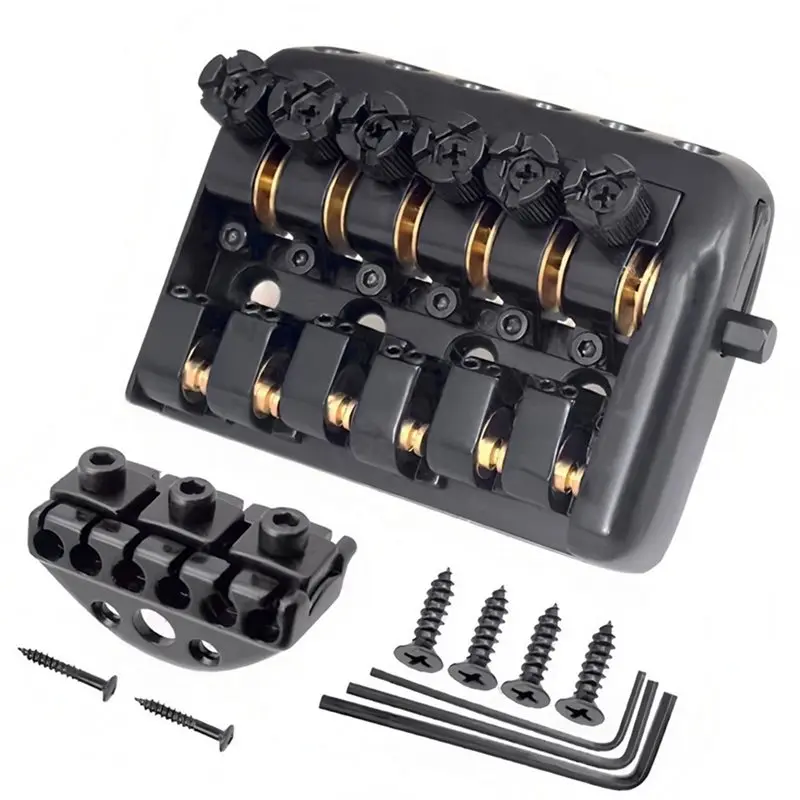 ABHS-6 String Fixed Headless Electric Guitar Bridge Tailpiece Ball Bearing Bridge High Quality Guitar Bridge Tailpiece
ABHS-6 String Fixed Headless Electric Guitar Bridge Tailpiece Ball Bearing Bridge High Quality Guitar Bridge Tailpiece