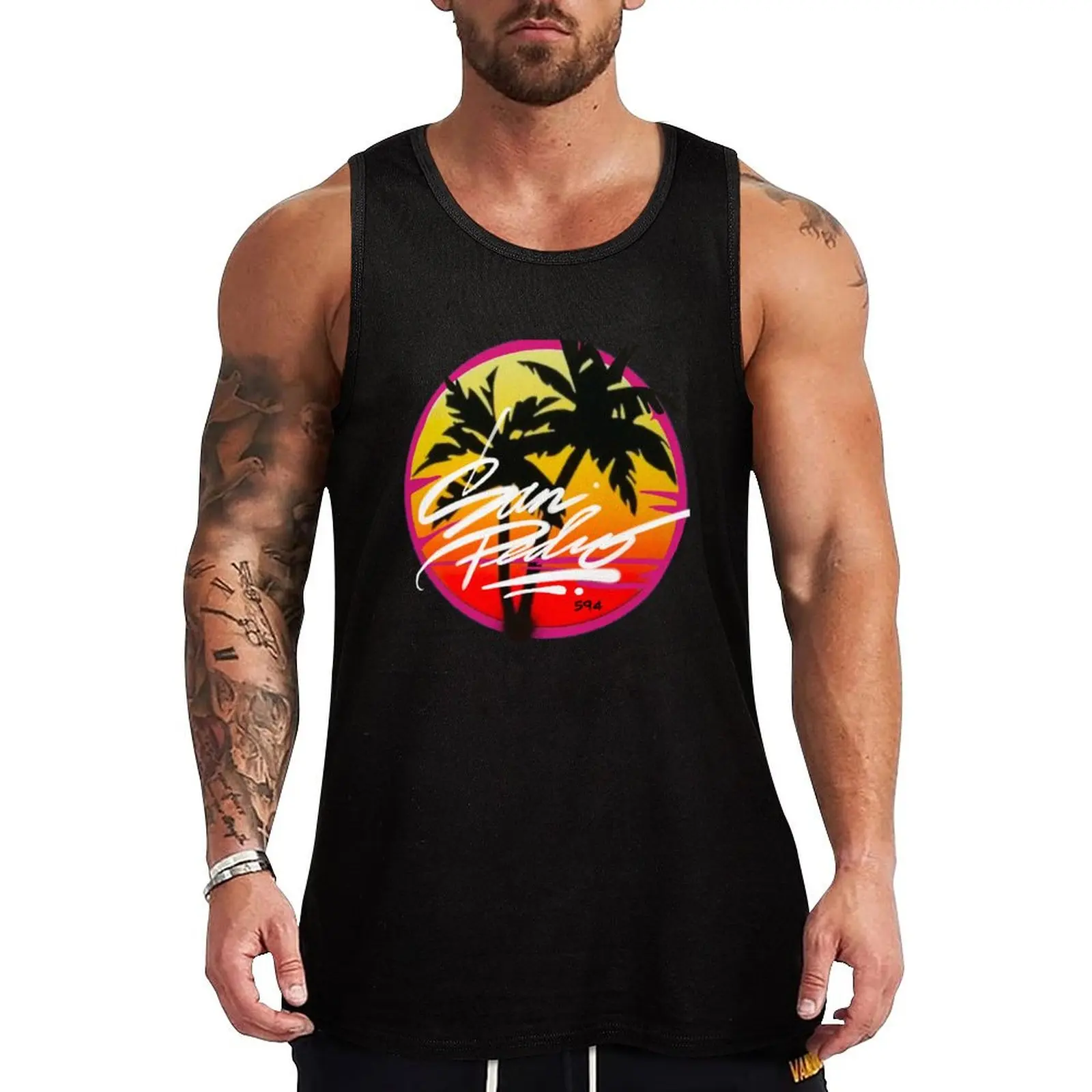 San Pedro front side on shirts Tank Top Men's t shirt Men's gym articles men gym clothing Vest
San Pedro front side on shirts Tank Top Men's t shirt Men's gym articles men gym clothing Vest