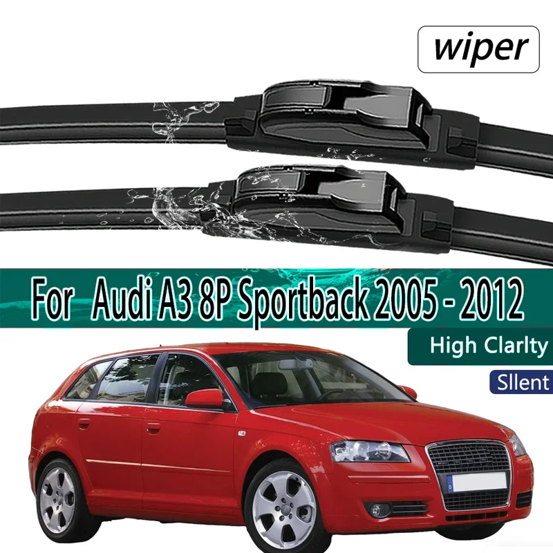 For Audi A3 8P Sportback 2005 - 2012 Front Windshield Wiper Blades 2pcs Windscreen Window Accessories
For Audi A3 8P Sportback 2005 - 2012 Front Windshield Wiper Blades 2pcs Windscreen Window Accessories
